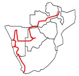 southern africa outline