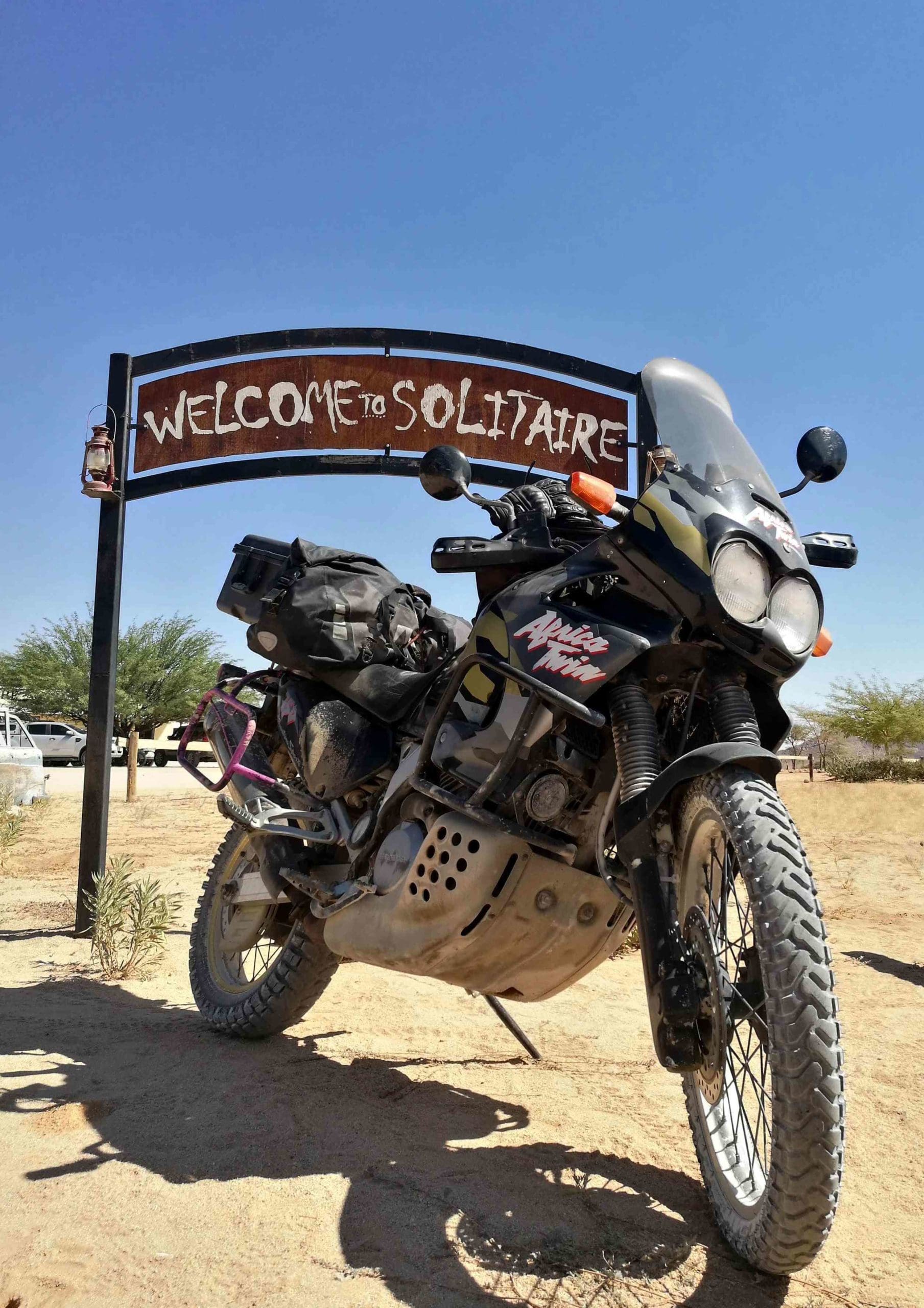 The Honda Africa Twin XRV750 is a great machine for riding in Africa