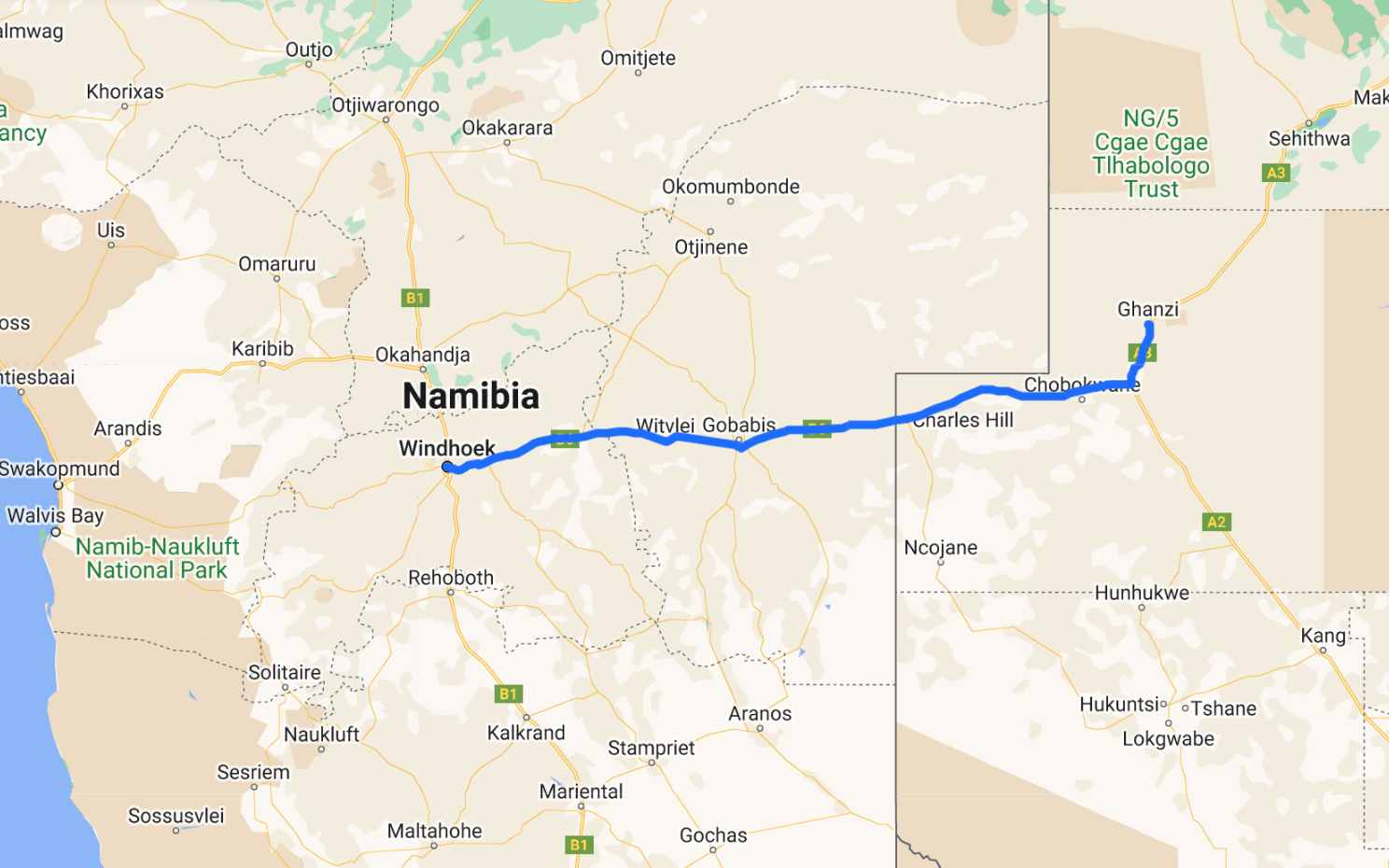 windhoek ghanzi
