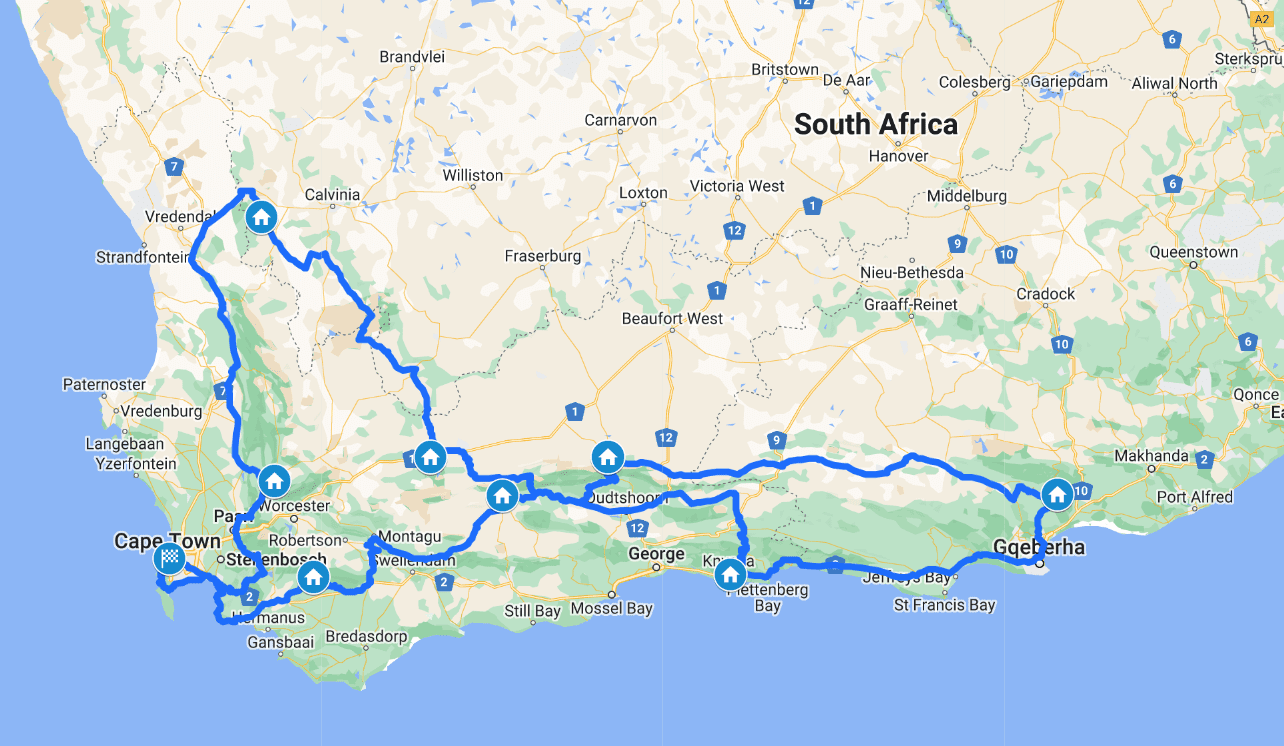 10 day route map