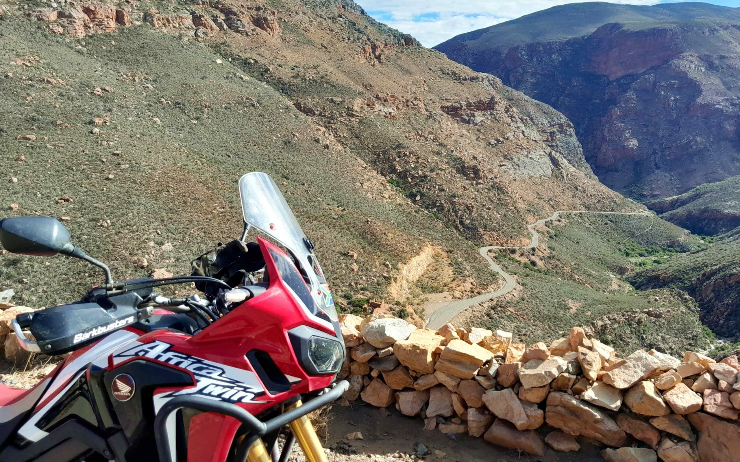 swartberg pass crf bike