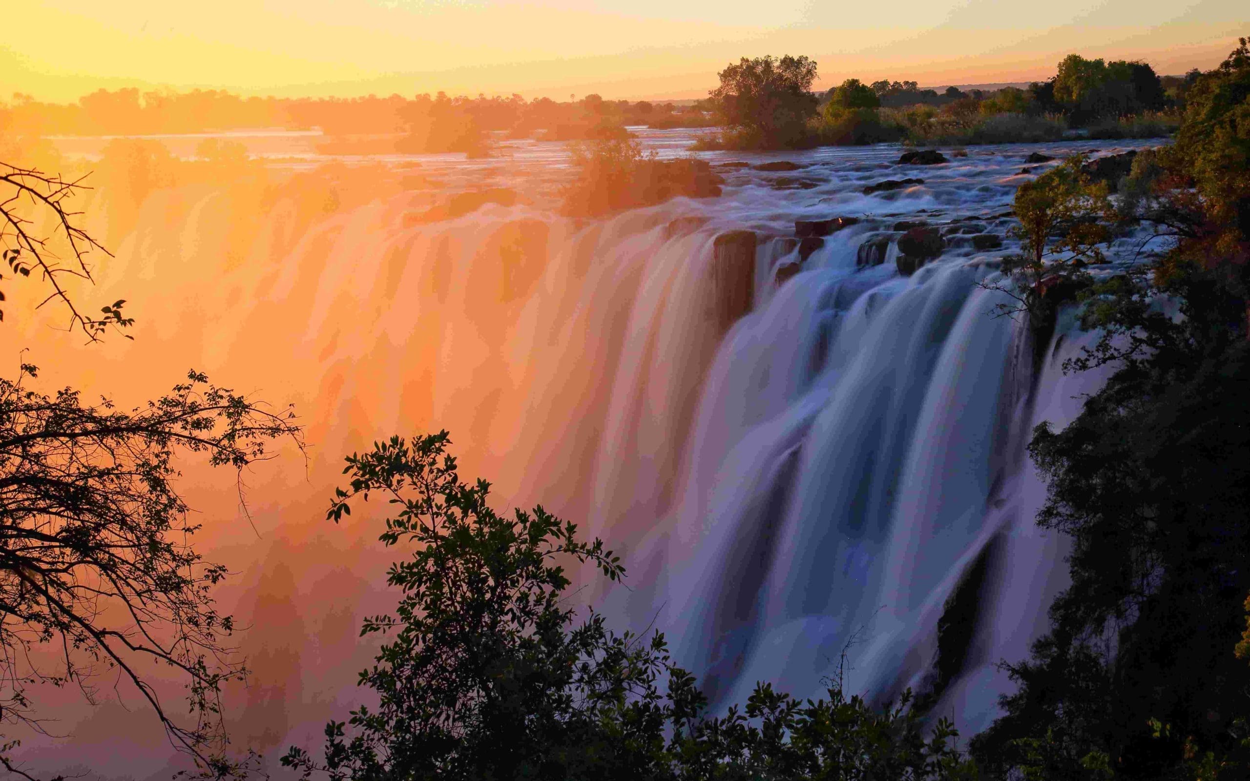 vic falls zambia view